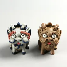 LUWU керамические чайники Китайский лев Керамические ремесла ручной работы китайский кунг-фу чайные аксессуары украшения