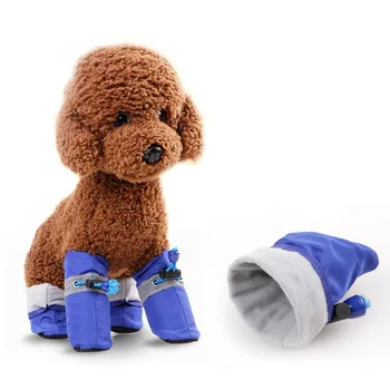 

1Set Waterproof Winter Pet Dog Shoes Anti-Slip Rain Snow Boots Footwear Thick Warm For Small Cats Dogs Puppy Dog Socks Booties