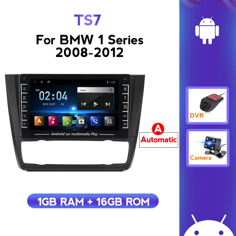 Автомобильный DVD-плеер с GPS Android 1 + 16G радио IPS экран для BMW серии E81 E82 E87 E88 116i 118i 120i 130i