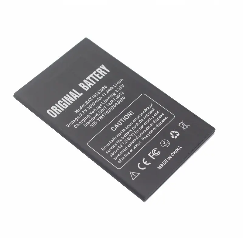 1x Розничная продажа/Опт 3000mAh / 11.4Wh BAT16533000 X9 X9S запасная батарея для сотового