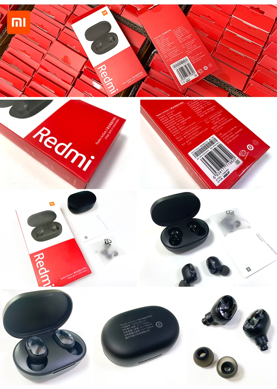 Redmi Airdots 2, Bluetooth 5.0 Wireless Headphones, Wireless Earbuds,  Hands-free Stereo Headphones with Microphone