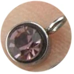 stainless steel small pendant with rhinestone lovely charms 12pcs mix color GLZ130