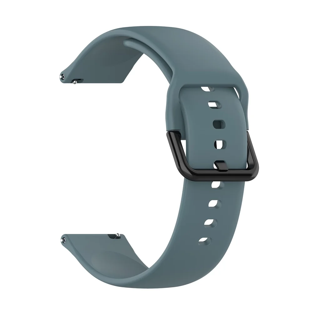 Силиконовый ремешок для часов Samaung Galaxy Active 42 мм ремешок для Xiaomi Amazfit Gtr 42 мм браслет на запястье для Garmin 245 м Vivoactive 3 - Цвет: Gray blue