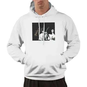 

YoungerMan Mens Cotton Pullover Athletic Hoodie Sweatshirt White Print April Wine Cool Hooded Shirts with Pocket XL hoodies