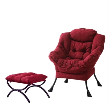

Lazy Chair Modern Simple Single Sofa Chair Bedroom Balcony Leisure Computer Chair European Leather Sofa Chair