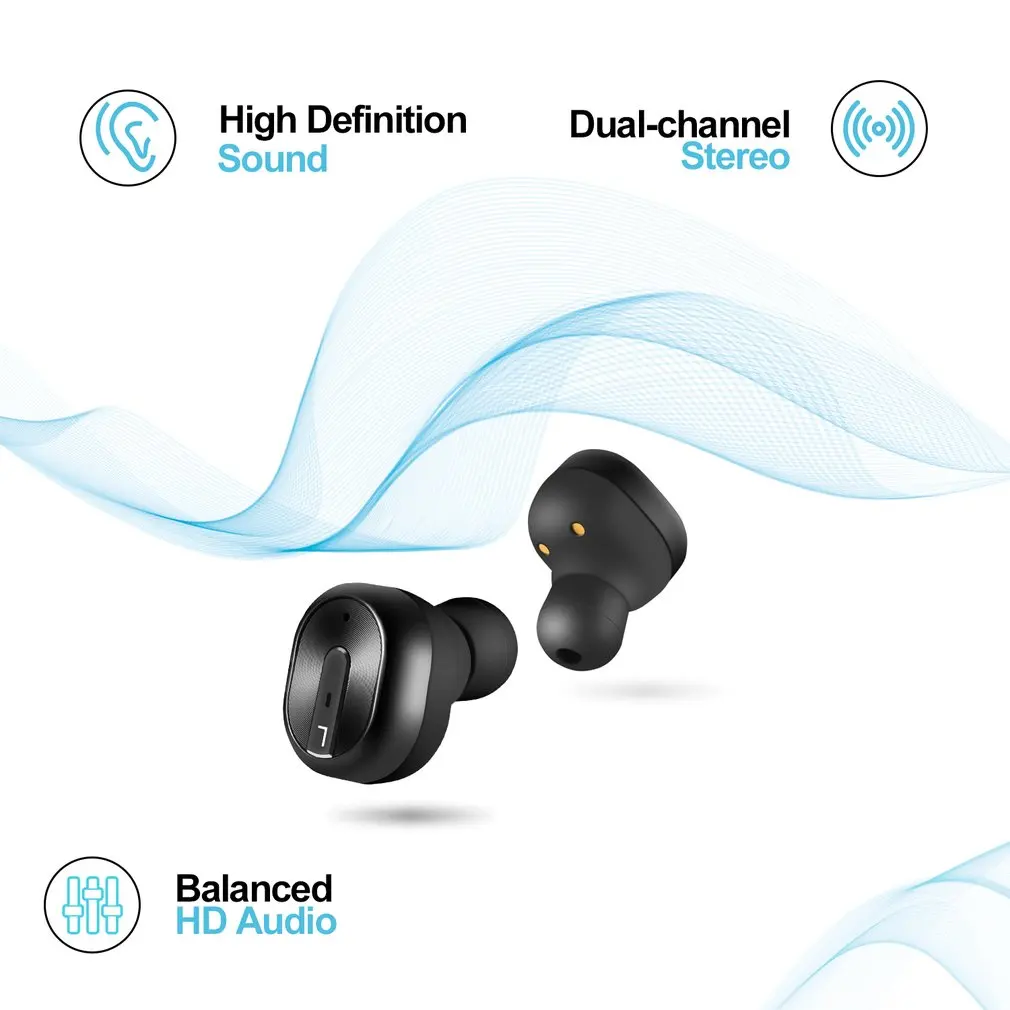 

LESHP S3 Mini Handsfree Wireless 4.2 Stereo Earphone Earpiece Dual Twin In-Ear for Sports Running Jogging & Gym