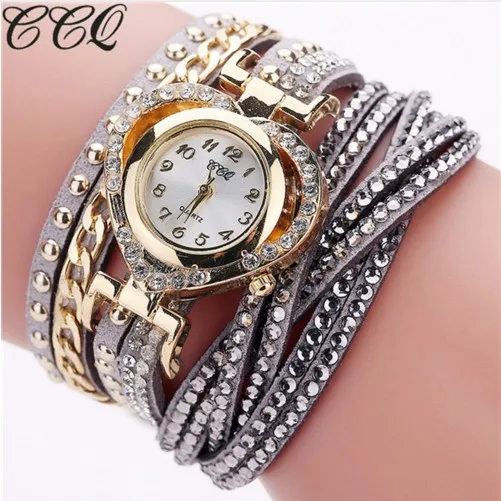 

Hot Selling Women's Fashion Suede Bracelet Watch Luxury Diamond Set Bracelet Watch Heart Shape WOMEN'S Watch