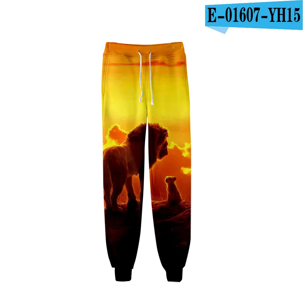 6 New King Lion Cartoon 3d Joggers Harem Pant Fashion Hip Hop Men Women Long Loose Trousers Sports 3D Fitness Pants Sweatpants 4XL - Цвет: 6