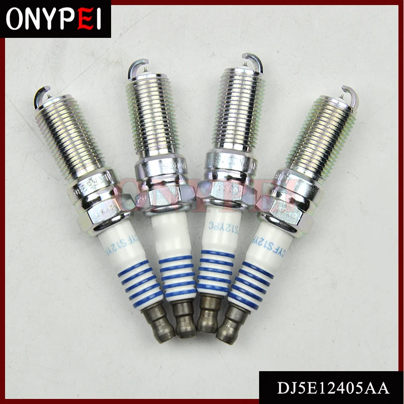4 шт. DJ5E12405AA иридиевая Свеча зажигания ILZNAR8A7G(91924) FT4E12405CA лучшая замена для Focus Taurus Monda Kuga 1,5 T
