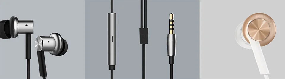 Original Xiaomi Mi IV Hybrid Stereo Dual Drivers In-ear Earphones with Mic Microphone for AndroidiOS Silver (5)