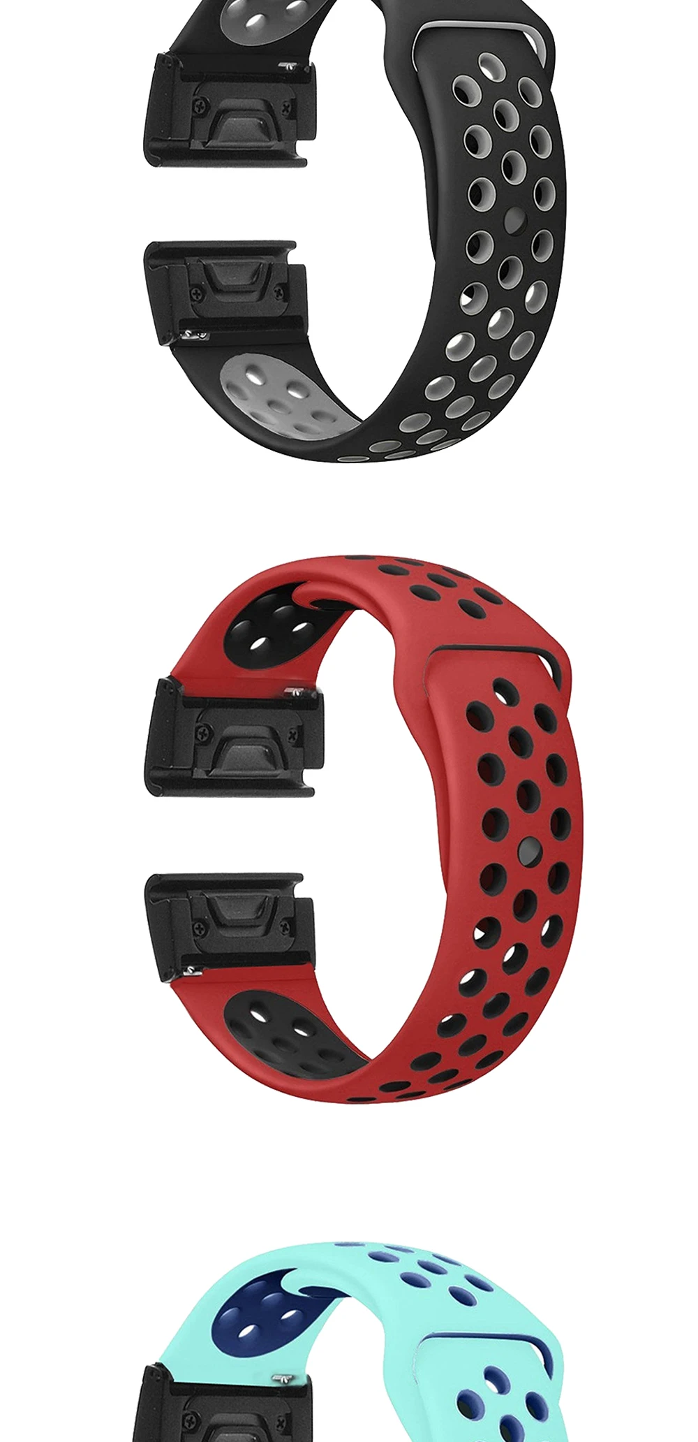 Ремешок для часов 26 22 20 мм ремешок для Garmin Fenix 5X6X6 6S Pro 5 5S Plus 3 3HR часы быстросъемный силиконовый ремешок Easyfit