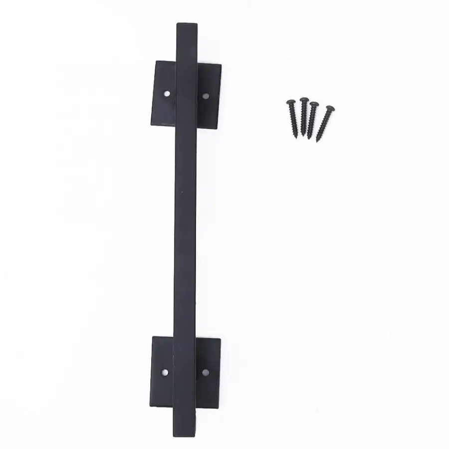 Metal Barn Sliding Door Pull Vintage Furniture Garage Handle Closet Wardrobe handles pull Black Furniture Hardware Parts