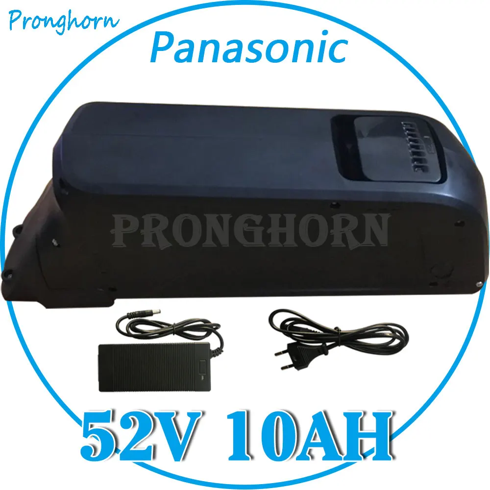 Ebike Shark battery 52V 9Ah 10Ah for Panasonic 18650 Lithium Battery USB for BBS01 BBS02 500W 1000W Electric Bicycle Motor kits