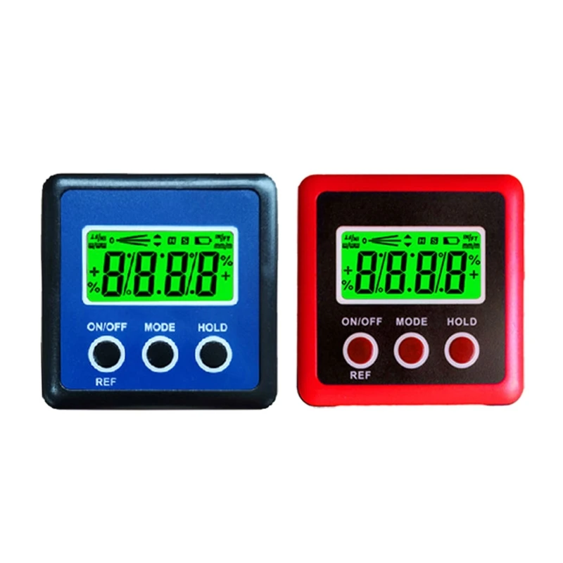 

Digital Protractor Angle Gauge Finder Bevel Box Inclinometer Level Meter Magnetic Base Inclinometer Tester Measuring Tools