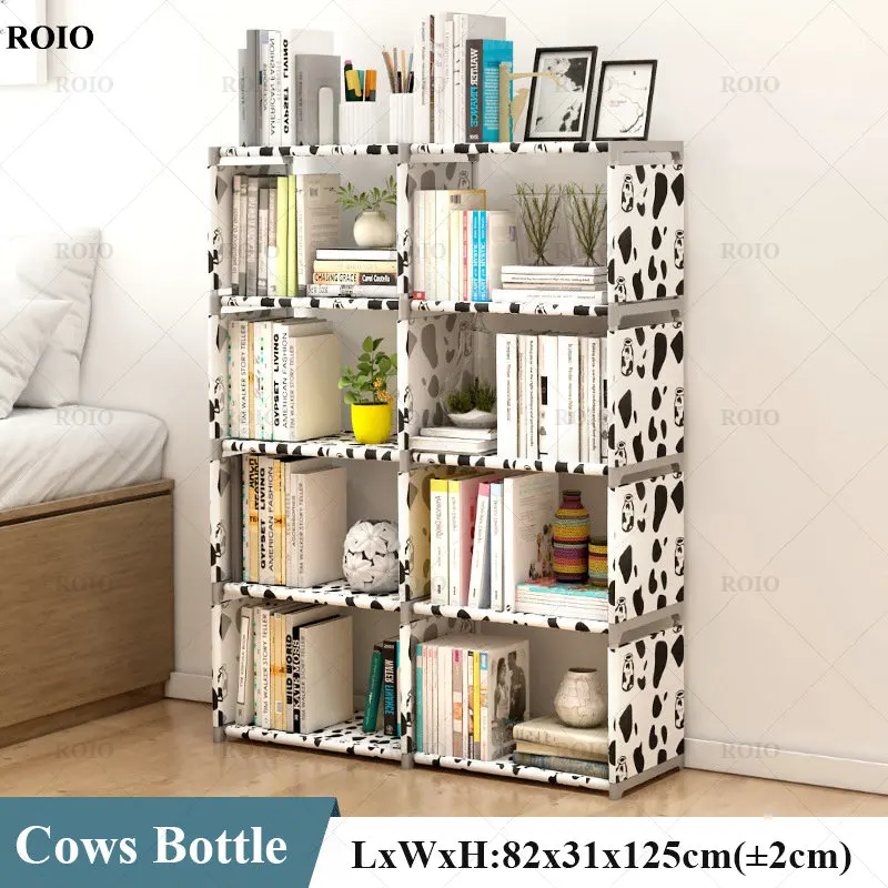 Bookcase Simple Bookshelf Easy Assembly Children Book Shelf Space