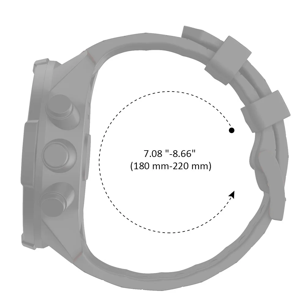 Sport Silicone Watchbands for SUUNTO 9 Baro Bands Soft Silicone Wristband Repalcement for SUUNTO Spartan 9 4