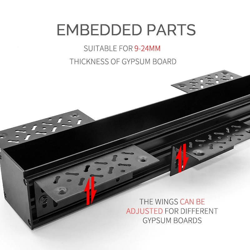 SCON 15 Вт безрамный встраиваемый потолочный прожектор офисный простой в