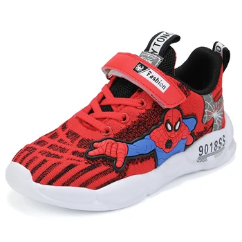 

2020 Kids Shoes For Boys Sneakers Children Spiderman Cssual Sport Shoes New Breathable Running Shoes Girls non-slip Light