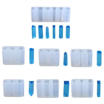 

UV Epoxy Mold DIY Pendant Jewelry Crystal Silicone Molds Hexagonal Round Geometric Shape Craft Making Mould