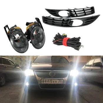 

For VW Passat B6 3C 2006 2007 2008 2009 2010 2011 Front Halogen Fog Lamp Light +Grille Cover + Wire Harness Assembly