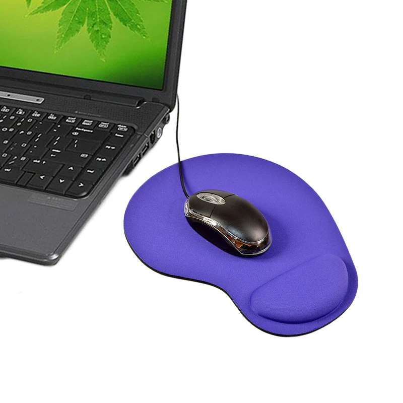 

Wrist Protect Optical Trackball PC Thicken Rubber Mouse Pad Support Wrist Comfort Mouse Pad Mat for Game 7 Colors