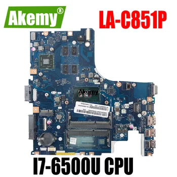 

LA-C851P Laptop motherboard For Lenovo Ideapad 500-14ISK original mainboard I7-6500U with video card