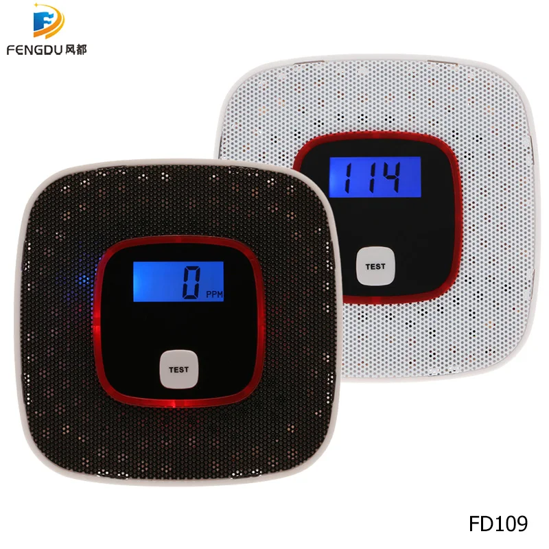 

LCD CO Carbon Monoxide Gas Alarm Sensor Poisoning Smoke Gas Tester Detector with Voice Warning Natural Gas sensor