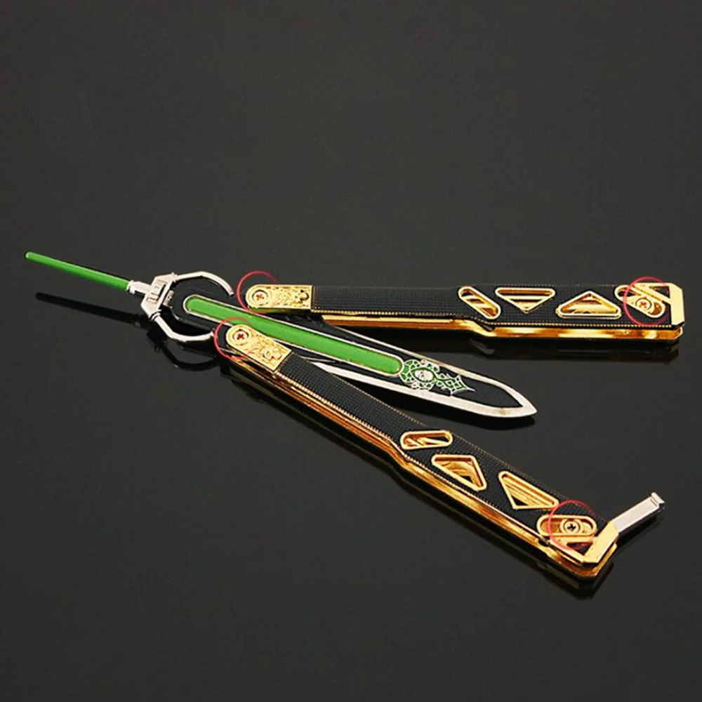 New Octane Heirloom Knife Apex Legends Game Cosplay Butterfly Balisong Weapon Luminous Model Metal Props Collection Gift sexy halloween costumes for women
