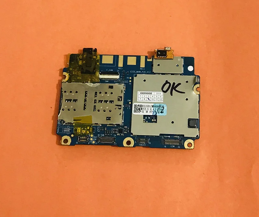 Б/у оригинальная материнская плата 3G RAM + 32G ROM для Doogee S40 MT6739 Quad Core Бесплатная