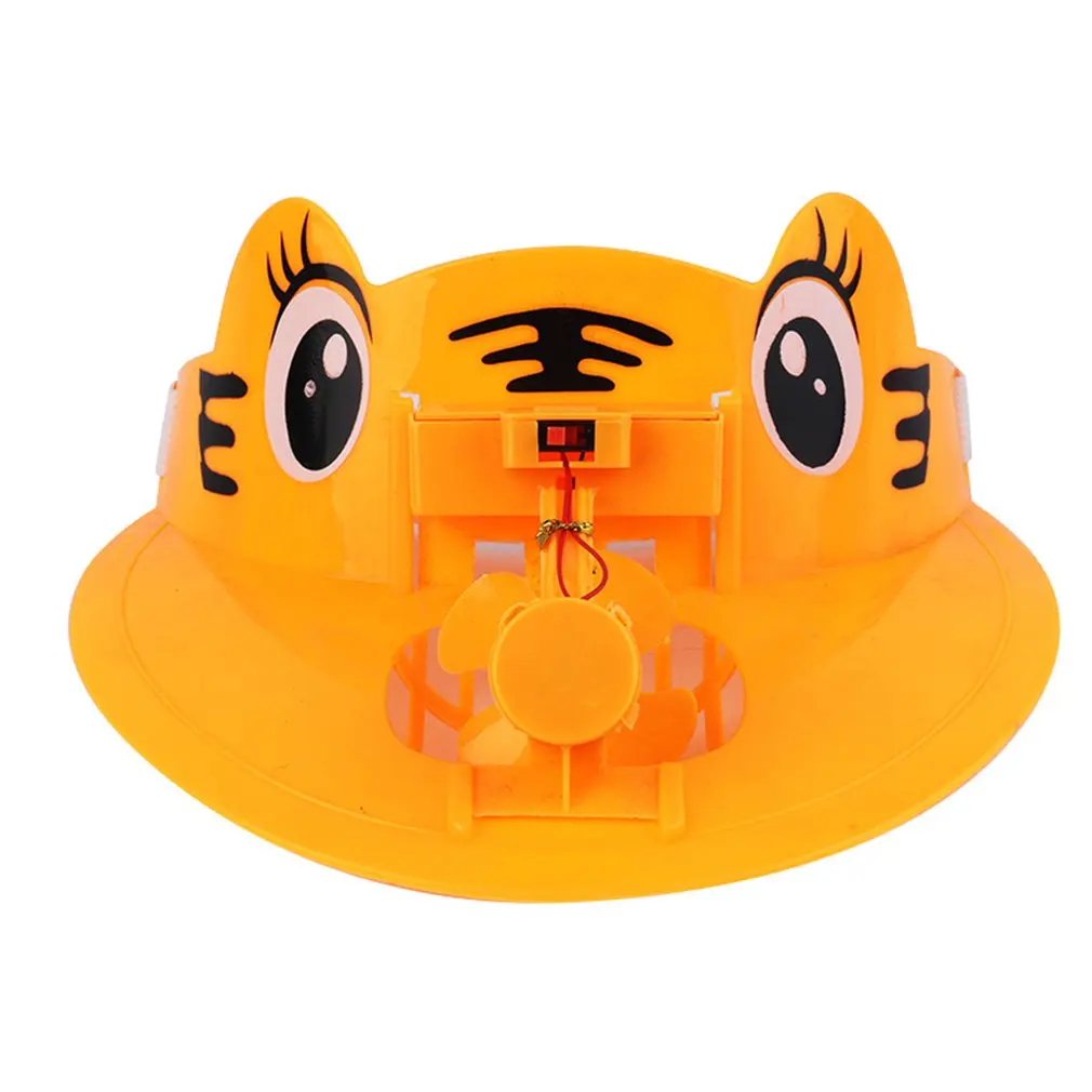 

Summer Sport Outdoor Hat Cap Cool Fan For Cycling Energy Save Batteries Fan Cap Summer Children Cartoon Cup