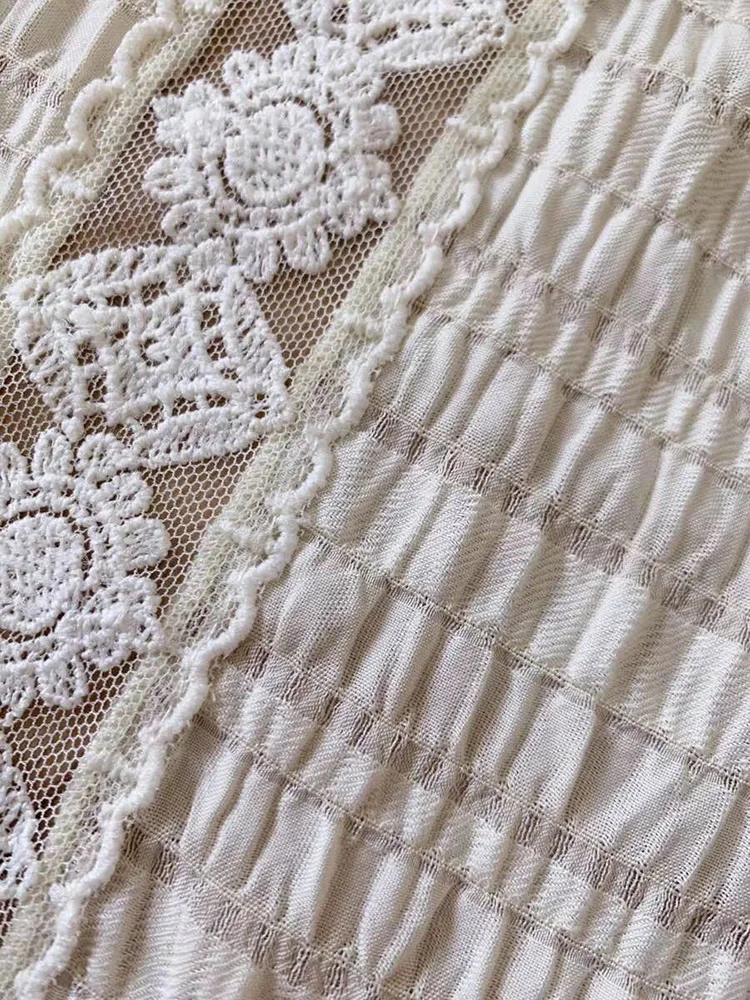 Красное дизайнерское высококачественное весенне-летнее женское сексуальное Сетчатое мини-платье с длинным рукавом-фонариком, элегантное женское вечернее платье, новинка