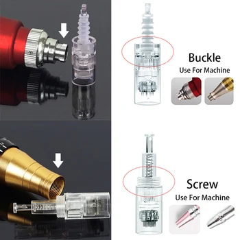 

10/20/50 Pcs Electric Derma Pen Needles Cartridges 9/12/36/42/Nano Buckle/Screw Micro Nano Tattoo Needle Dr.pen Auto Microneedle