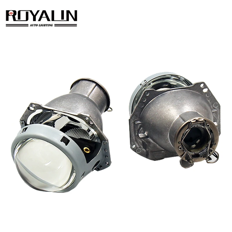 US $52.49 ROYALIN Bi Xenon Headlight Lens For Hella 3R G5 H1 H4 H7 Bixenon Projector D2S D2H 9005 HB4 Universal Car Lights Retrofit