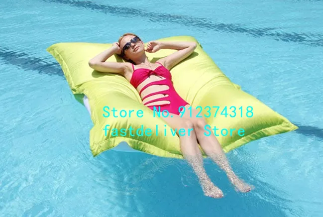 Outdoor Large Swimming Pool Floating Waterproof dirt resistant Bean Bags Seat Cushion cover