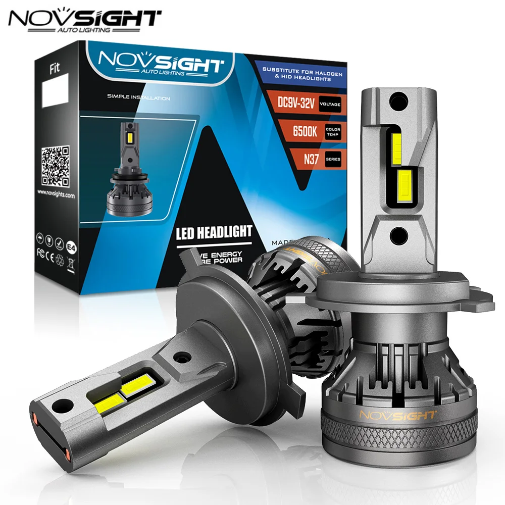 

NOVSIGHT H7 H4 H11 H8 H9 H1 H3 9004 9005 9006 9007 120W 22000LM Decoder Auto Headlamp 6500K Fog Lights Led Car Headlight Bulbs