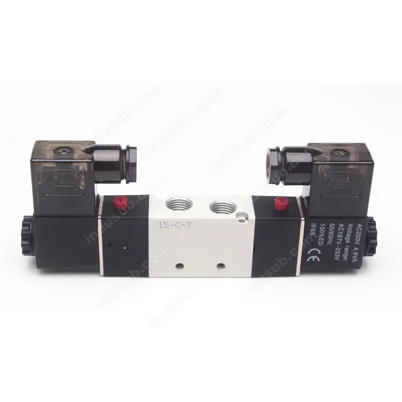 

4V220-06 Position Electric Solenoid Valve two-position five-way AC110V 220V Pneumatic parts air control valve