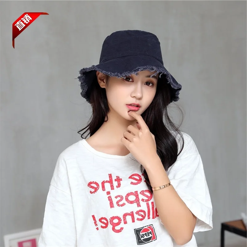 

Bucket Hat Female Summer College Style Harajuku Wind Japanese-style Soft Girl Women's Korean-style Trend of Fashion Sun Hat Sout