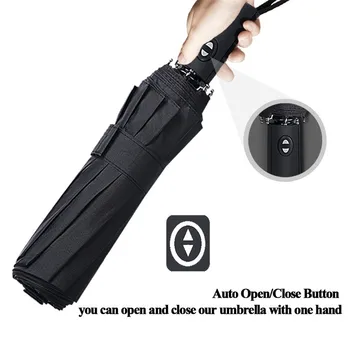 

10 bone automatic umbrella 64X102CM sunshade umbrella double inverted umbrella reverse windproof folding umbrella UV protection2