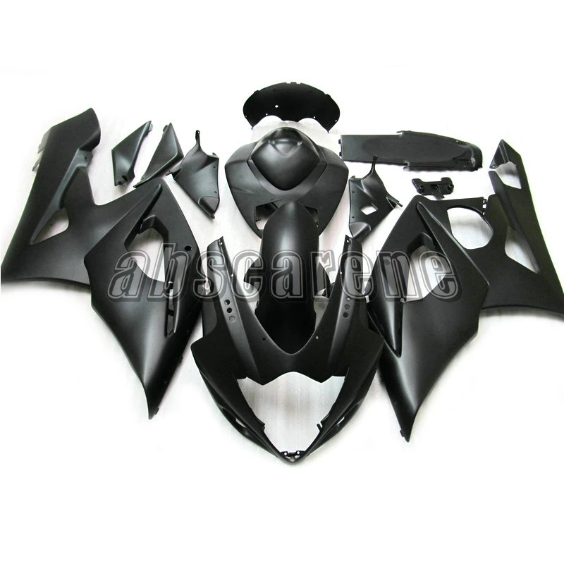 Матовый черный ABS пластик полный обтекатель комплект для Suzuki GSXR1000 K5 2005 2006 GSXR-1000 05 06 литьевые мотоциклетные Чехлы для кузова
