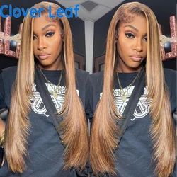 Straight Wig 13x4 Lace Frontal Wig Remy HD Transparent Lace Front Human Hair Wigs 38Inch Long Bone Straight Lace Front Wig