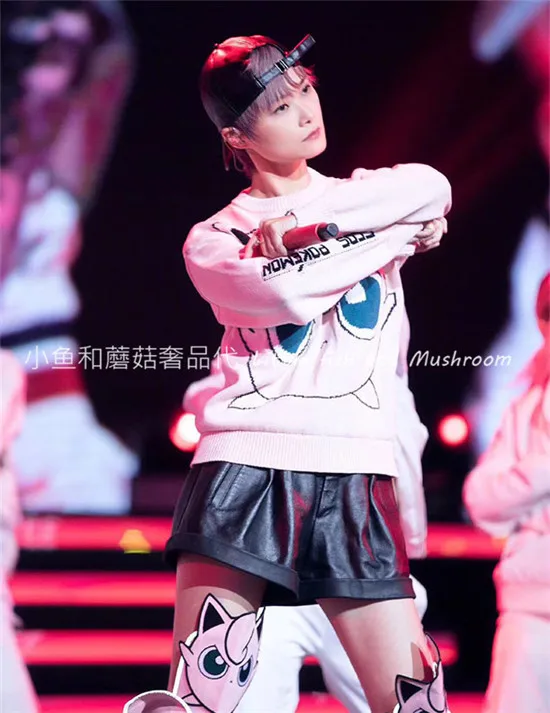 Bae Suzy Li Yuchun Timmy Xu та же Осень Зима Горячая Мода Jigglypuff Пикачу вязаный свитер мультфильм o-образным вырезом Свободные пуловеры