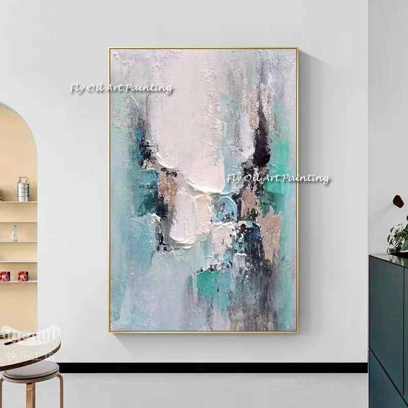 

100% Handmade Picture Art Hand Painted Modern Abstract Oil Painting On Canvas Wall Art For Living Room Home Decoration