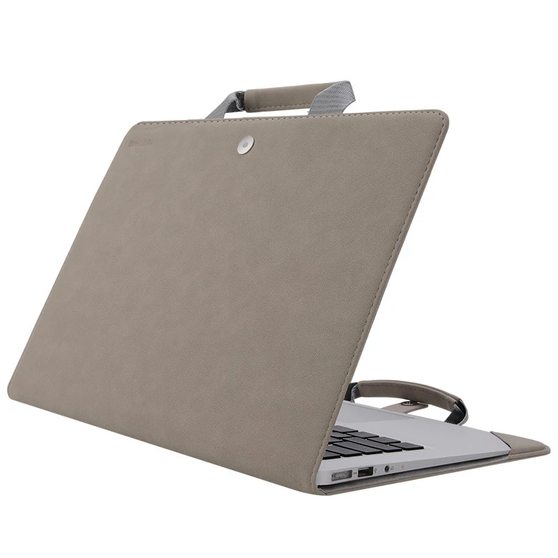 Khaki Для Apple Macbook Air 1" 13" Pro retina 12 13 матовый чехол из искусственной кожи A1932 чехол для ноутбука Портативная сумка - Цвет: Khaki