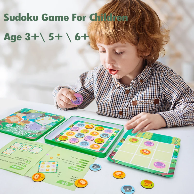 Jogos Sudoku Montessori Material Puzzle Brinquedos para criança, Jogos de  tabuleiro Jigsaw, Brinquedos educativos Pensamento Lógico, Pré-escolar