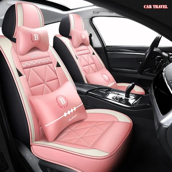 

CAR TRAVEL Leather Car seat covers for KIA K2K3K4K5 Kia Cerato Sportage Optima Maxima carnival auto accessories car-styling