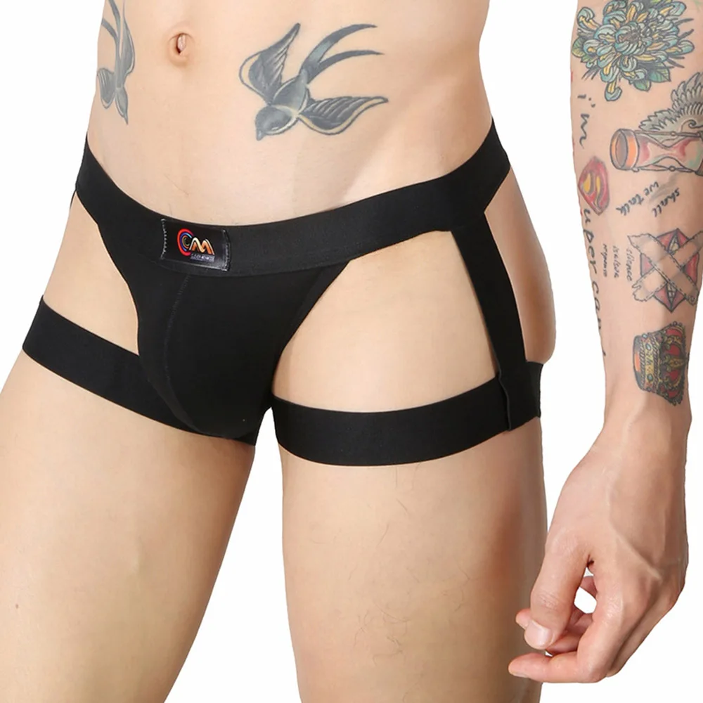 Tanie Szelki pasek majtki męskie seksowne bielizna gejowska stringi Jockstrap bielizna męska G sklep