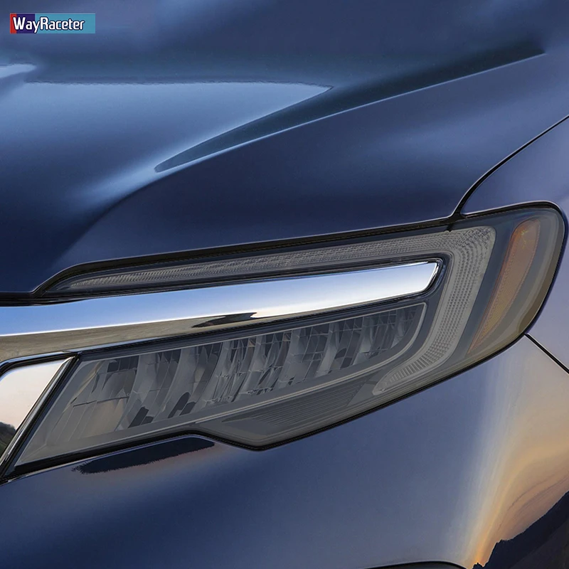 2 шт. Защитная пленка для автомобильных фар Прозрачная черная наклейка из ТПУ Honda