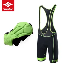 Santic, мужские летние шорты-комбинезон с для велоспорта, дышащие, MTB, шоссейные, велосипедные шорты, для улицы, спортивная одежда, для езды на велосипеде, с подкладкой, Биб, колготки