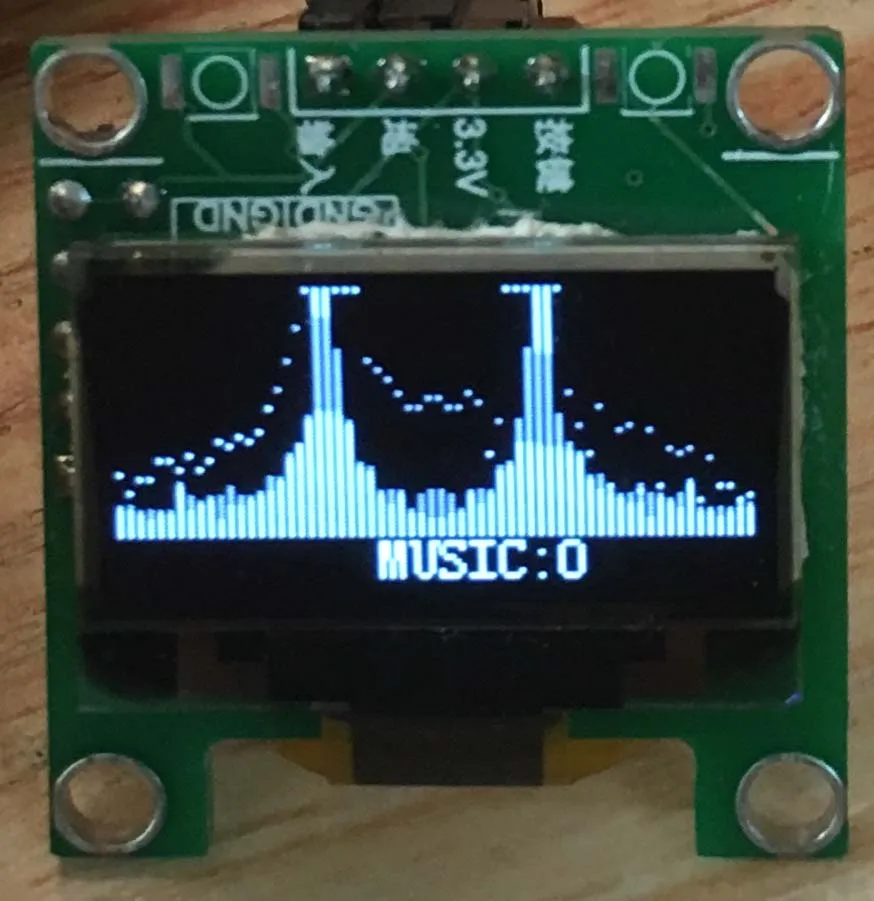 Модуль дисплея OLED музыкального спектра DIY
