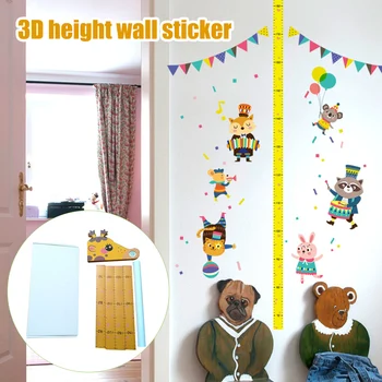 

Cute Magnetic 3D Cartoon Height Measurement For Kids Nursery EVA Foam Accurate Scale Removable Strong Suction Wall Growth Chart